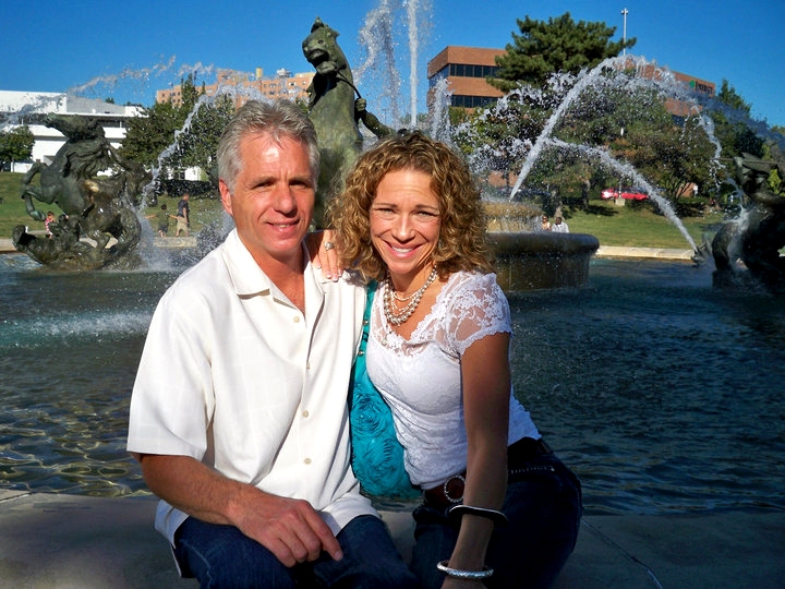 Robert with his wife, Valerie
